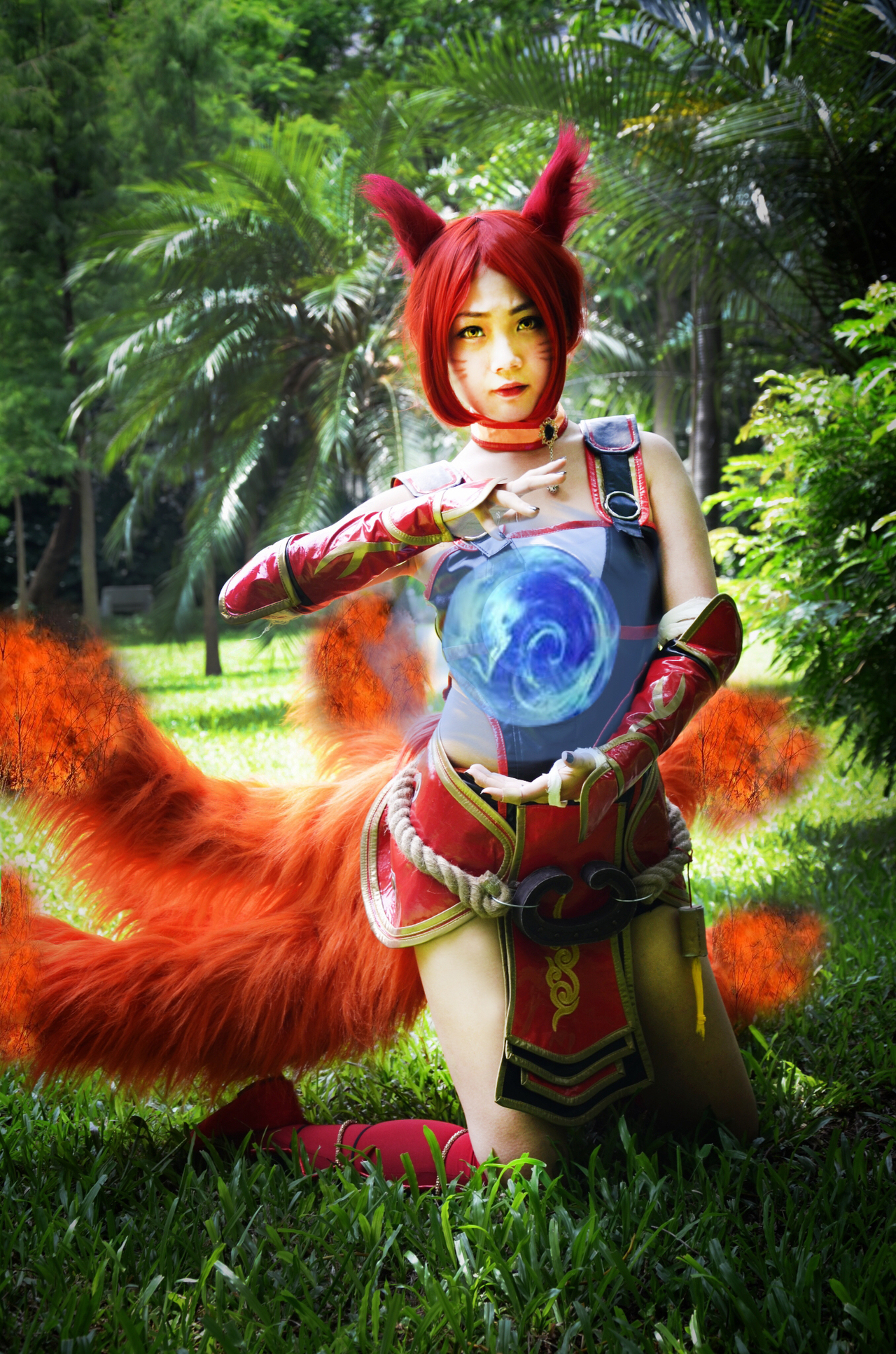 英雄联盟焰尾妖狐阿狸cosplay