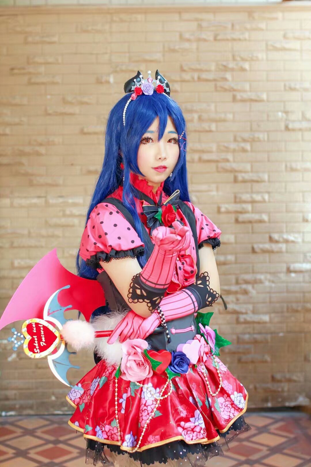 lovelive园田海未cosplay小恶魔要来偷走你的心哟