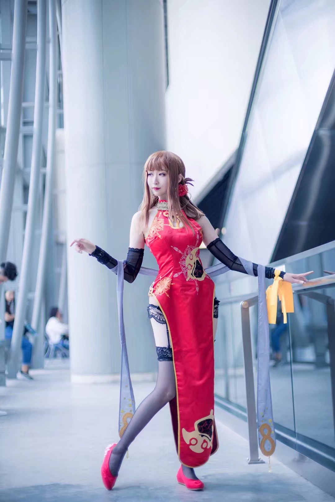 少女前线dsr50红牡丹cosplay