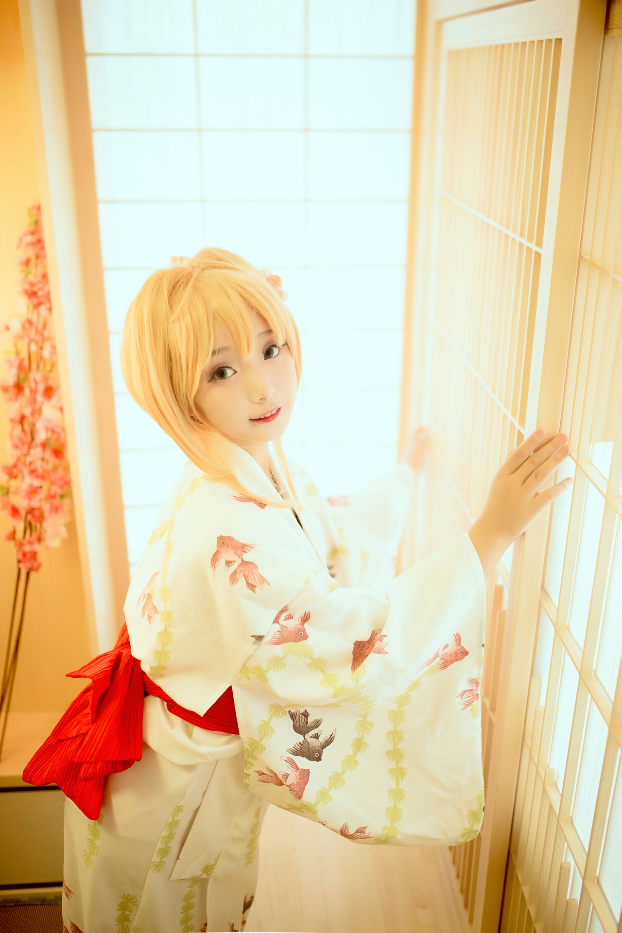 木之本樱金鱼浴衣cosplay