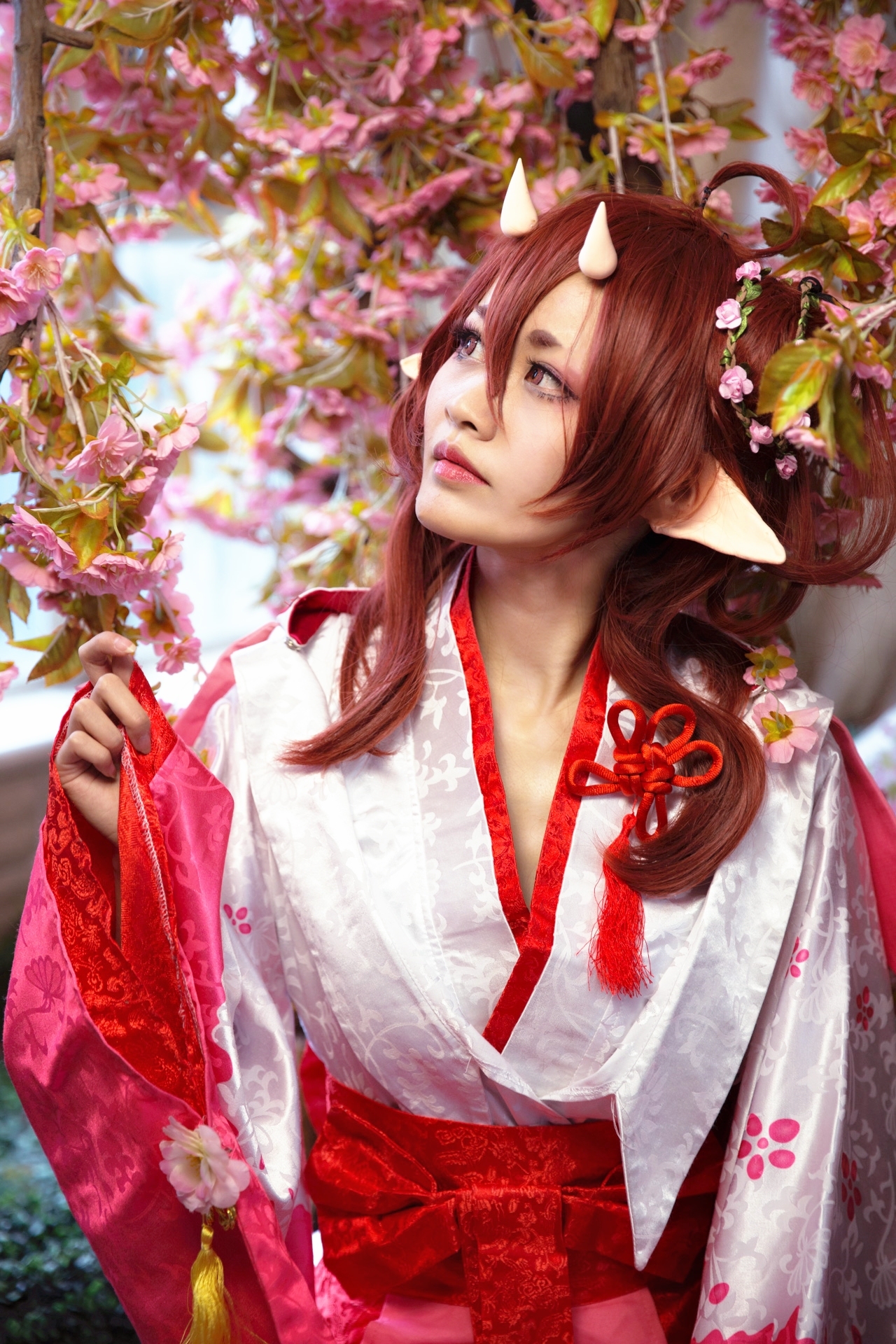 阴阳师桃花妖cosplay