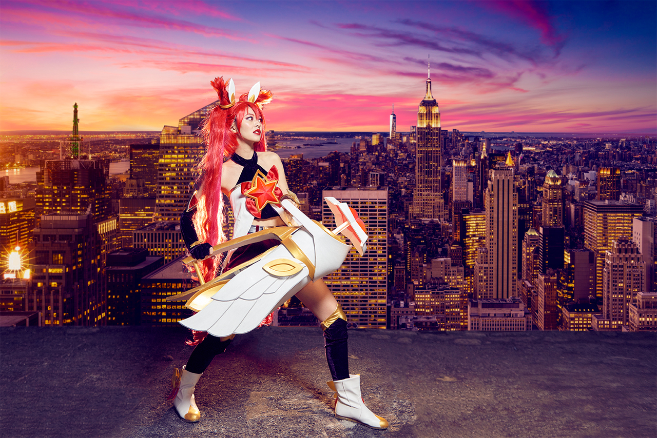 英雄联盟星之守护者金克斯cosplay