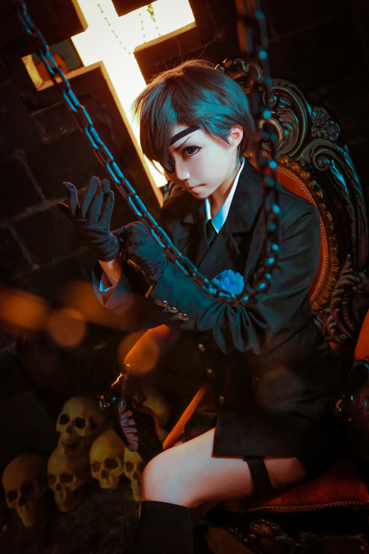 黑执事夏尔凡多姆海恩cosplay