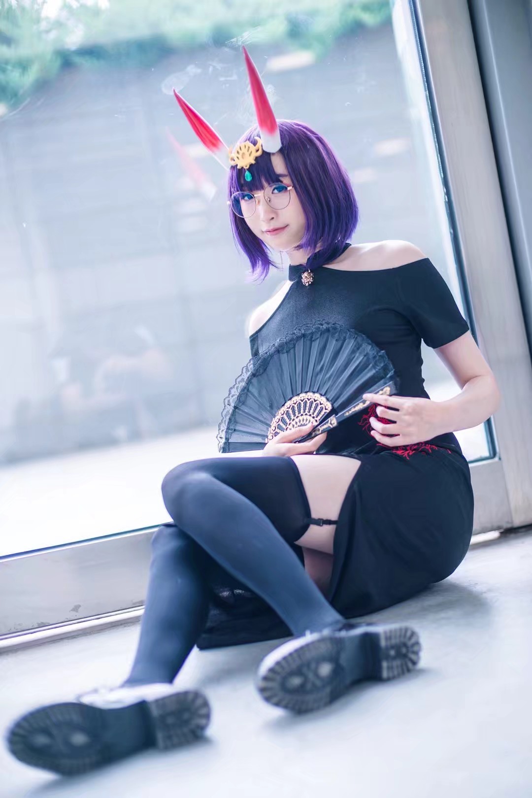 酒吞童子旗袍私设cosplay 酒吞童子旗袍私设cosplay