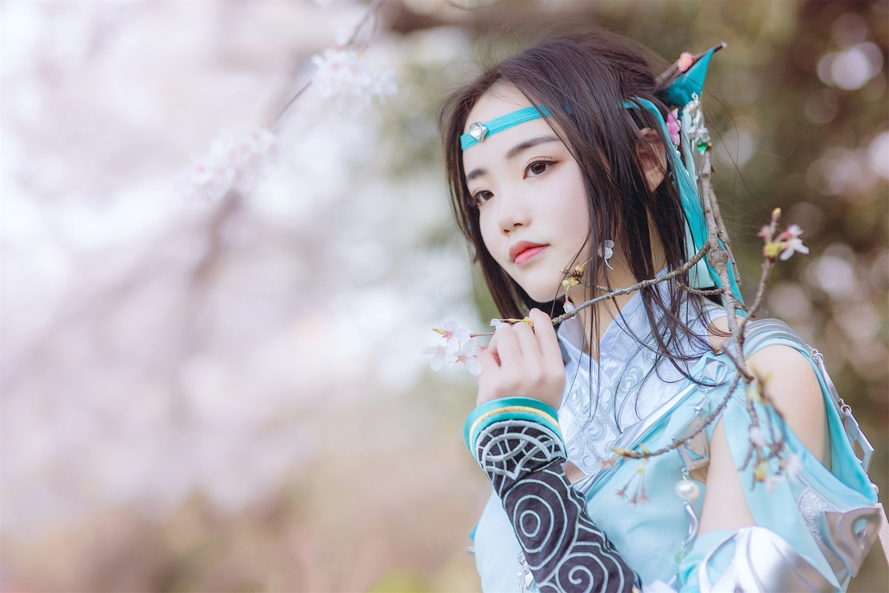 剑三 雪河琴娘cosplay