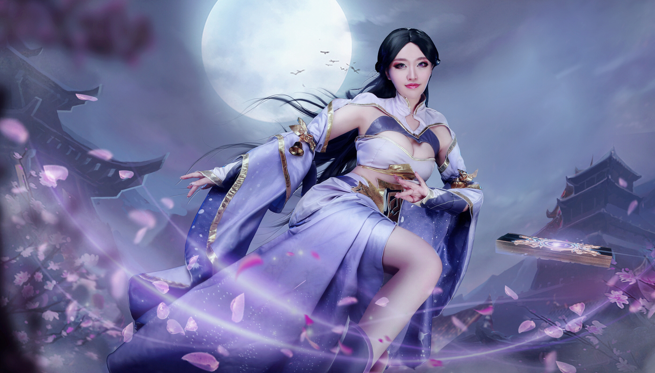 王者荣耀露娜紫霞仙子cosplay