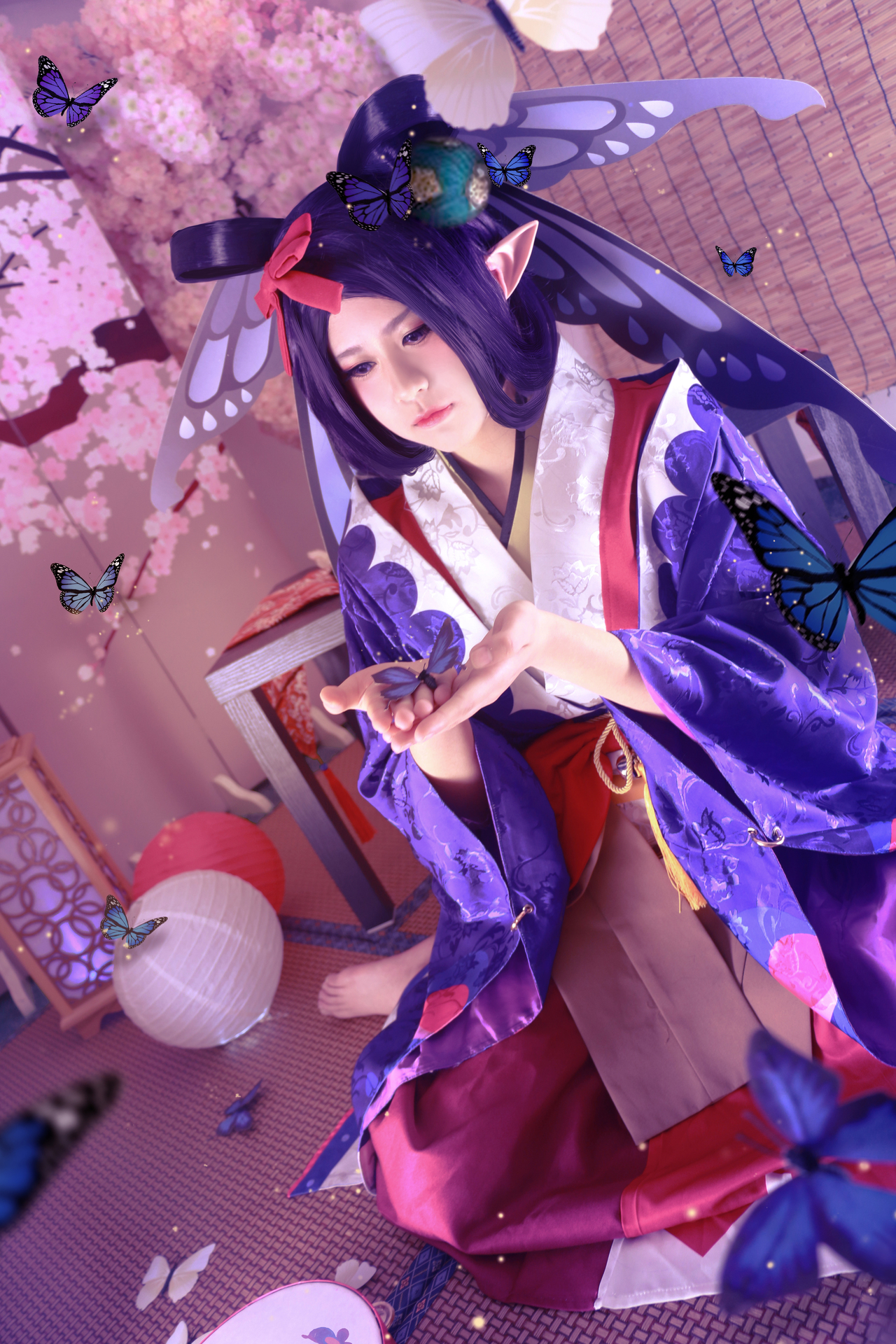 阴阳师蝴蝶精cosplay