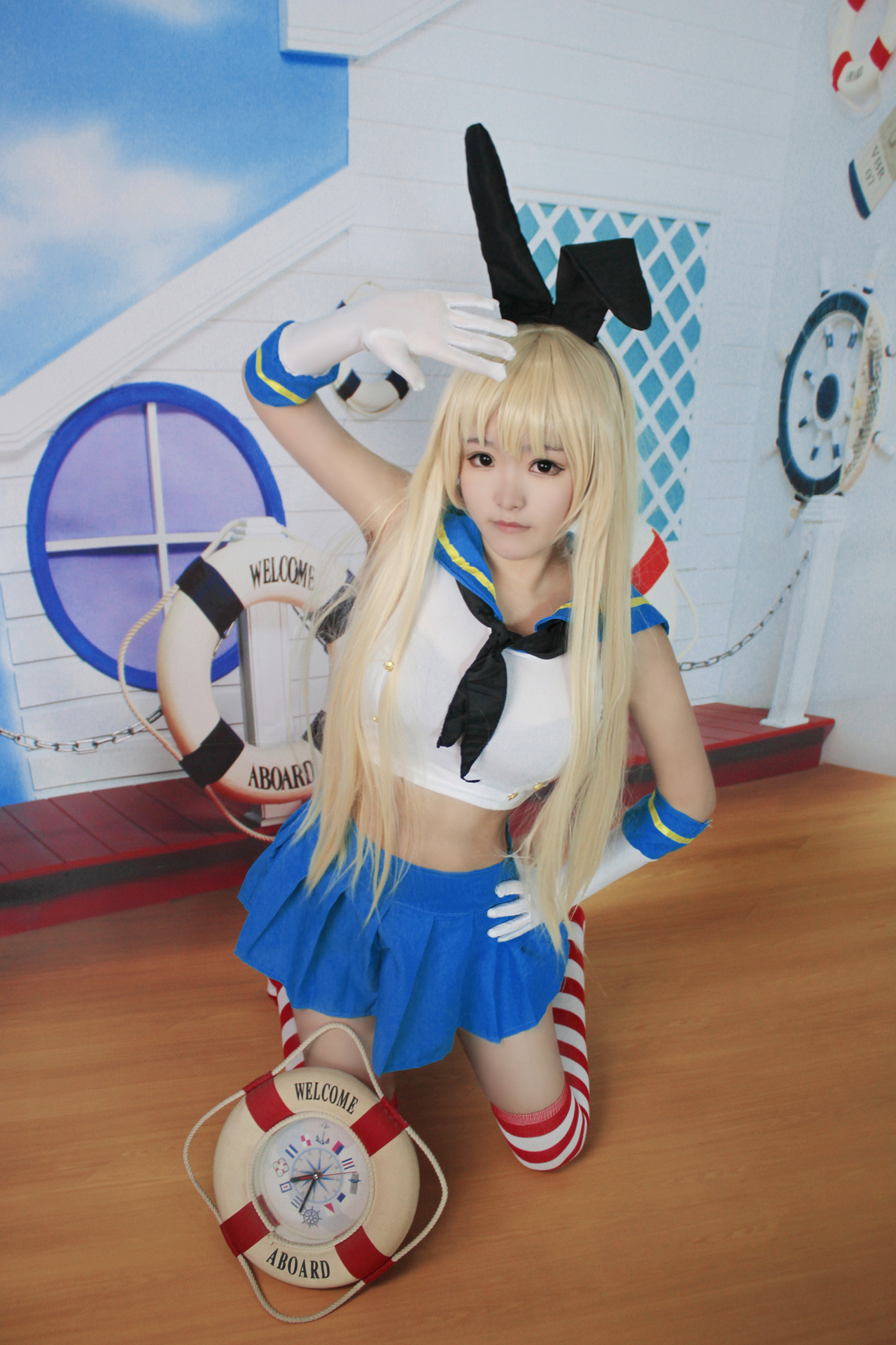 角色名:岛风  cn:瞳渊daisy 4年前的~衣服自己改