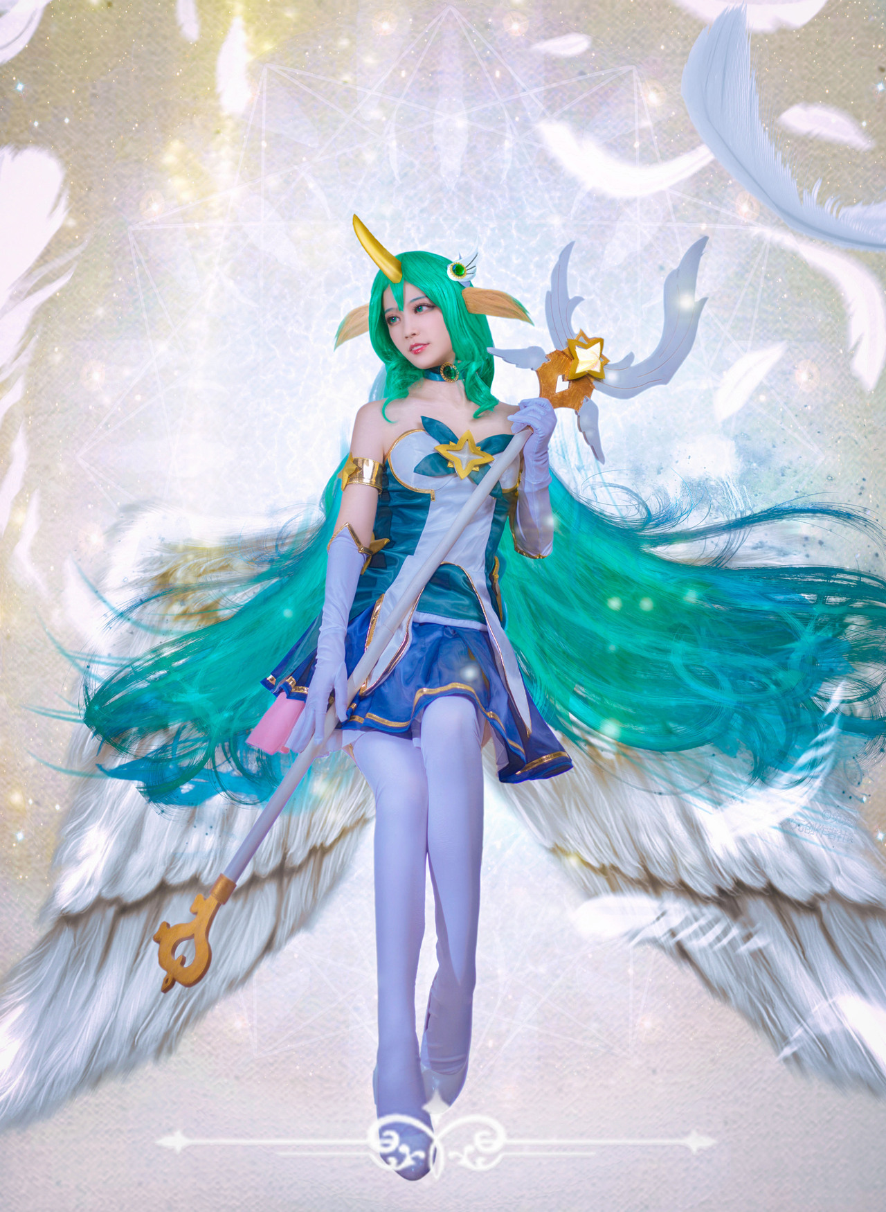 英雄联盟星之守护者索拉卡cosplay运用星光的力量