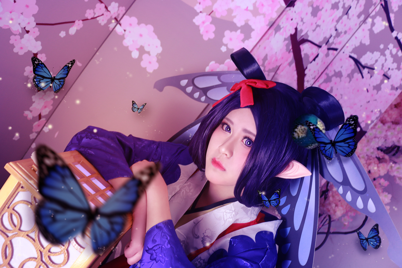 阴阳师蝴蝶精cosplay