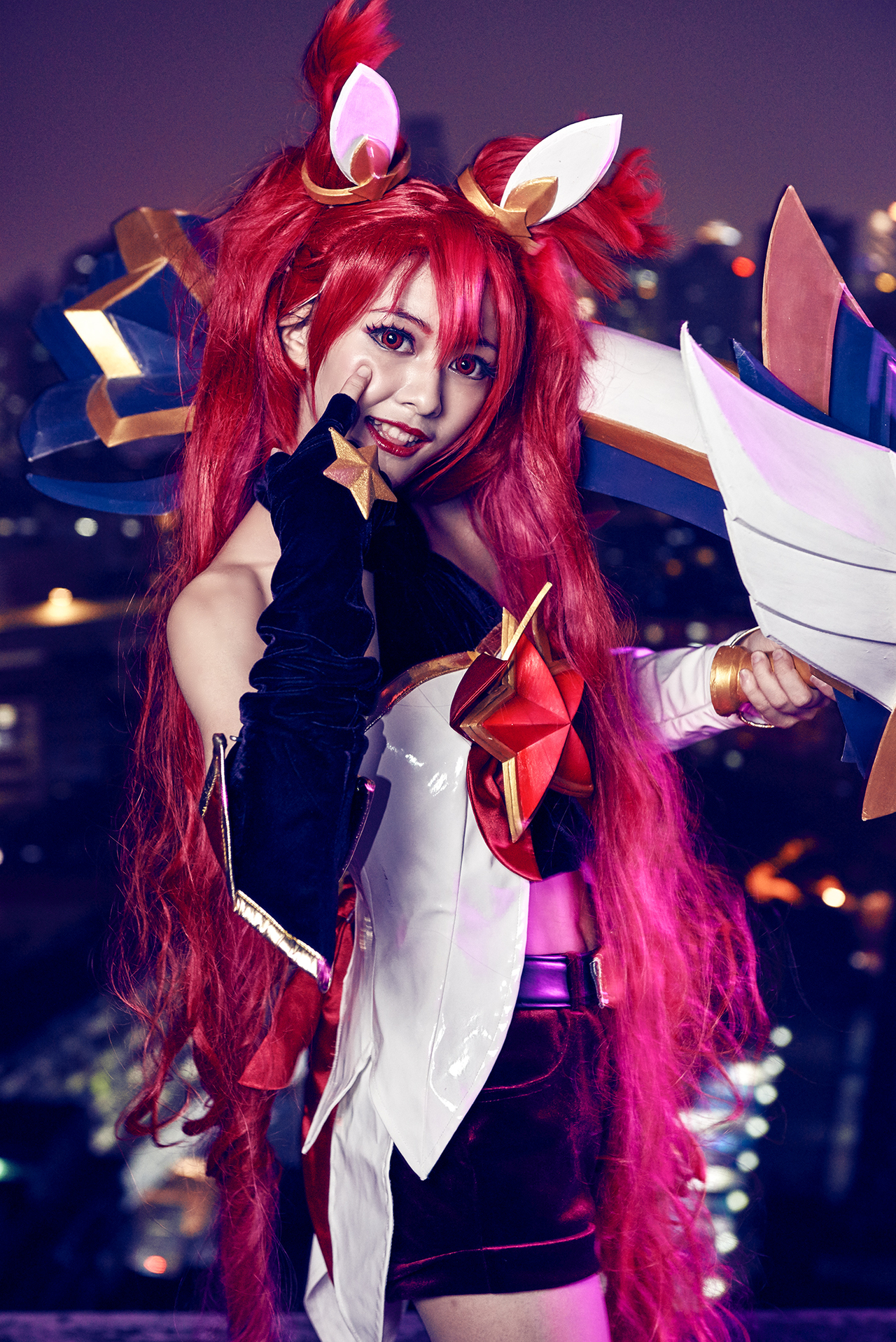 英雄联盟星之守护者金克斯cosplay