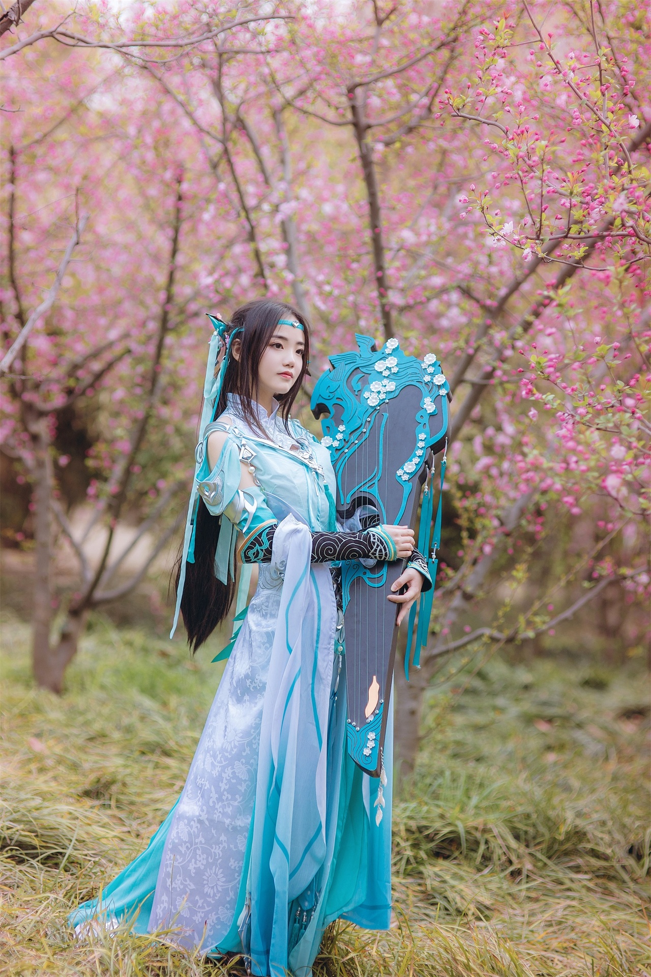 剑三 雪河琴娘cosplay