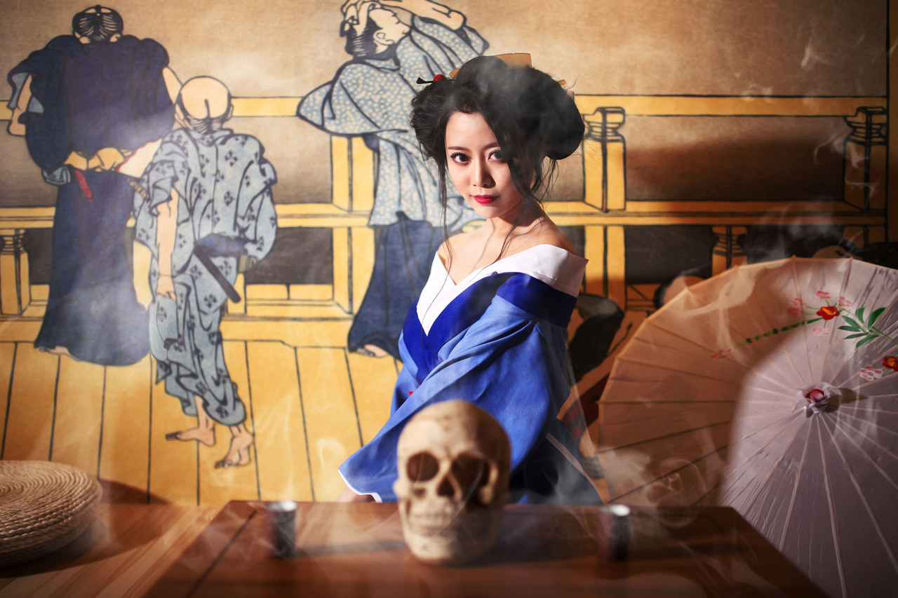地狱少女骨女cosplay