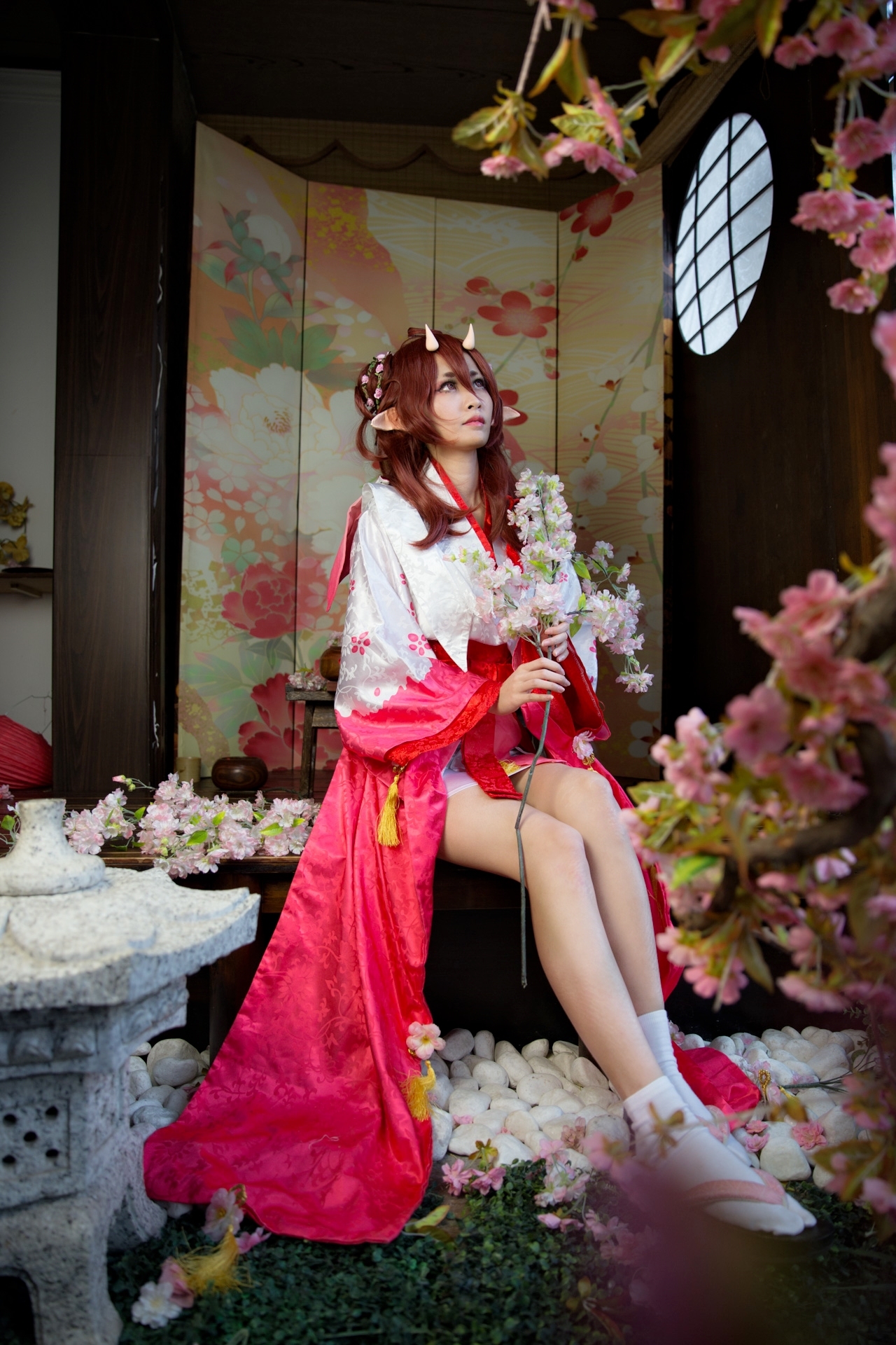 阴阳师桃花妖cosplay