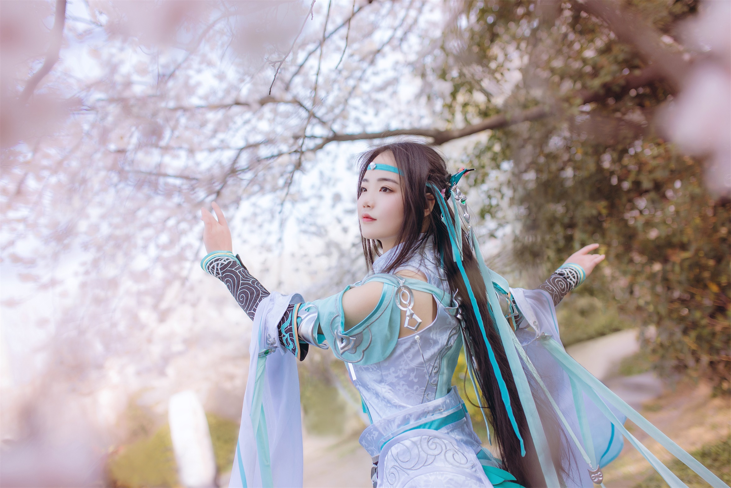 剑三 雪河琴娘cosplay