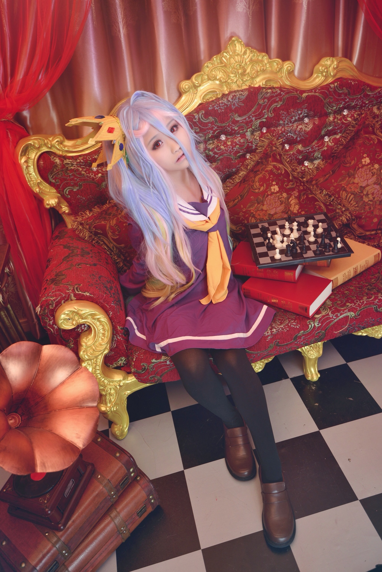 游戏人生 白 cosplay