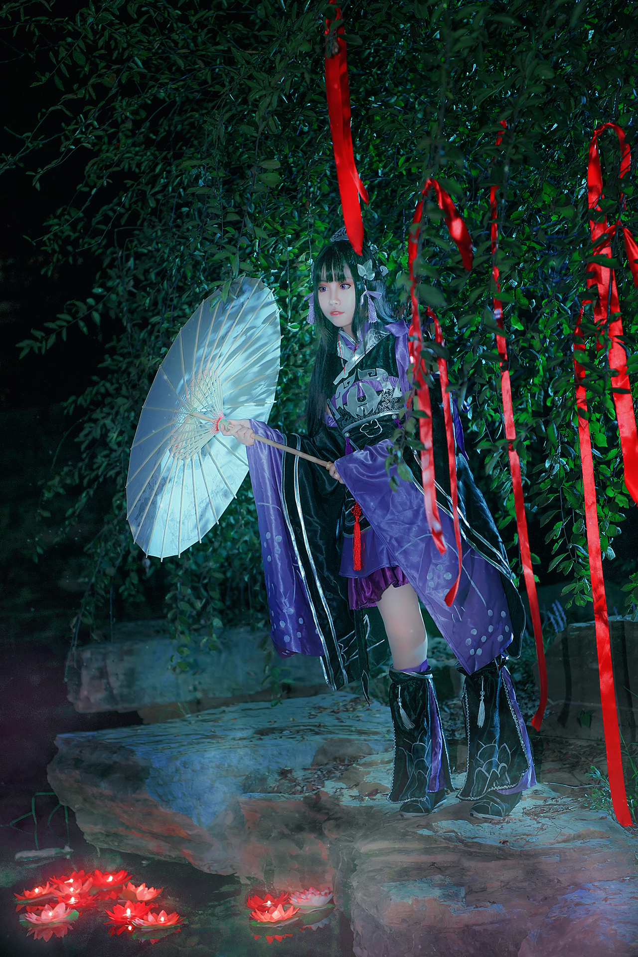 剑网三 破军花萝·夜cosplay