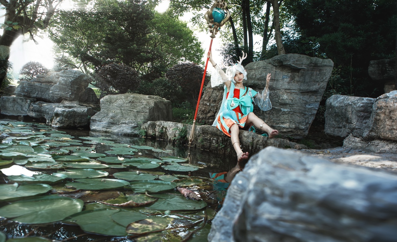 王者荣耀瑶遇见神鹿cosplay