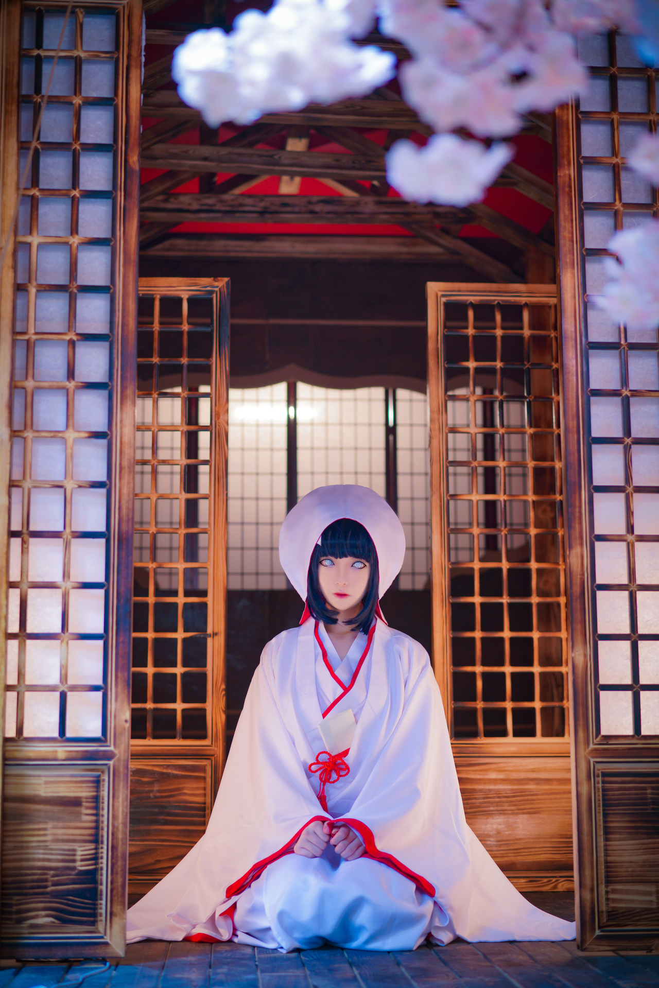 雏田白无垢cosplay