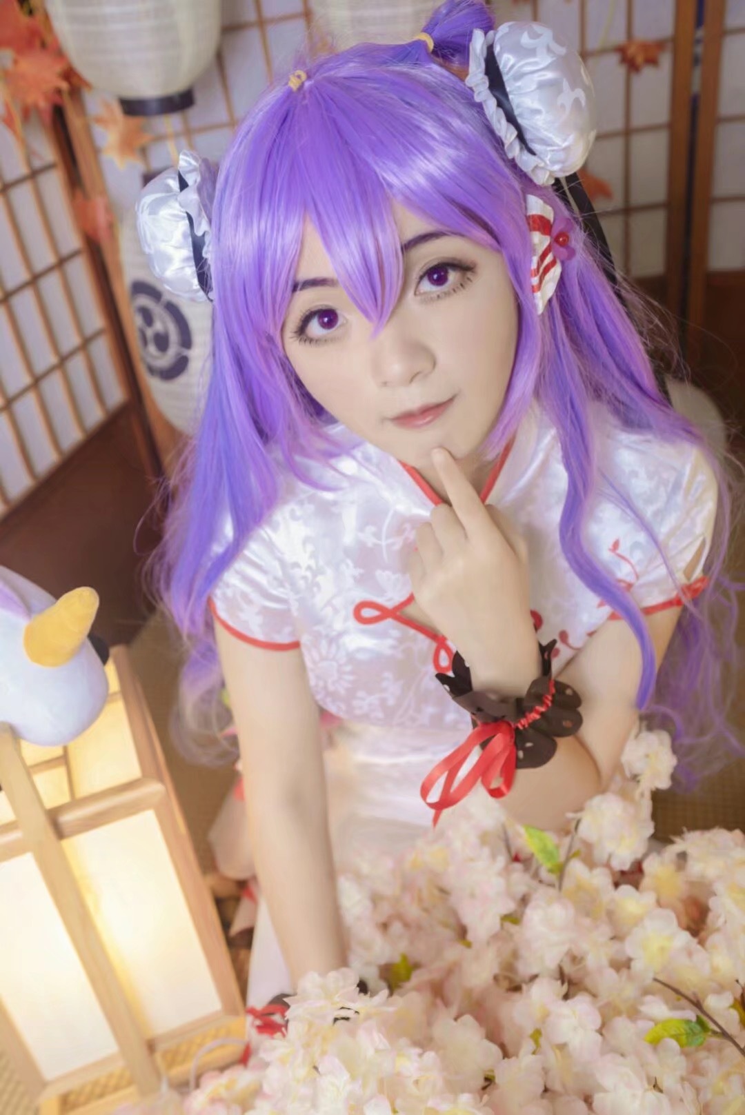 碧蓝航线独角兽旗袍cos