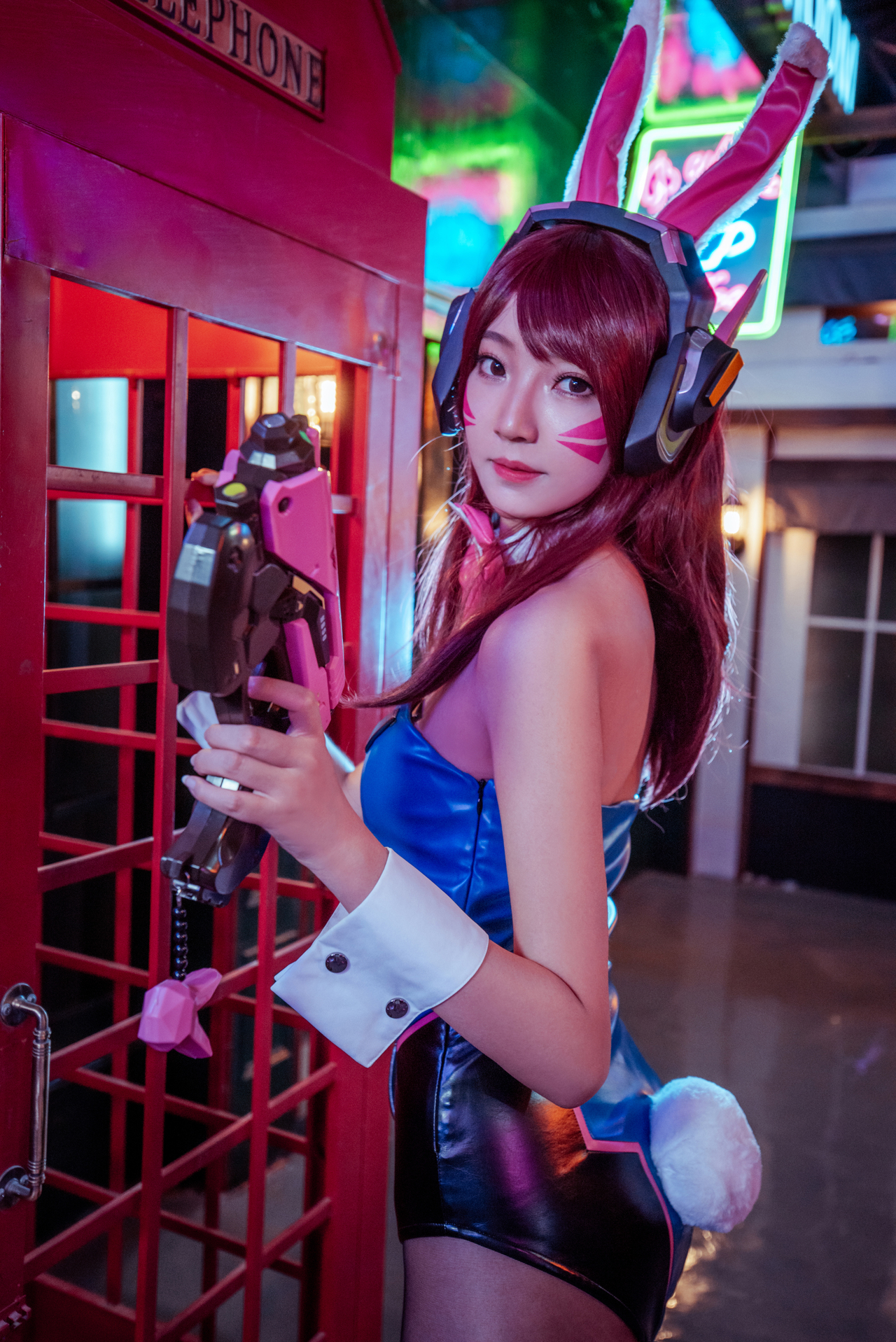 宋哈娜兔女郎cosplay dva爱你哟!