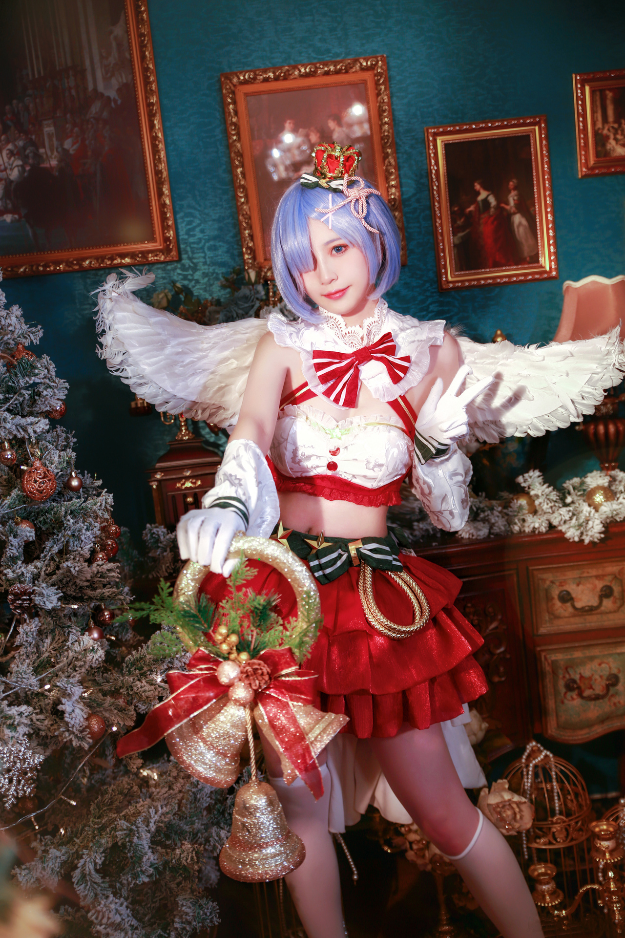 蕾姆圣诞节限定cosplay