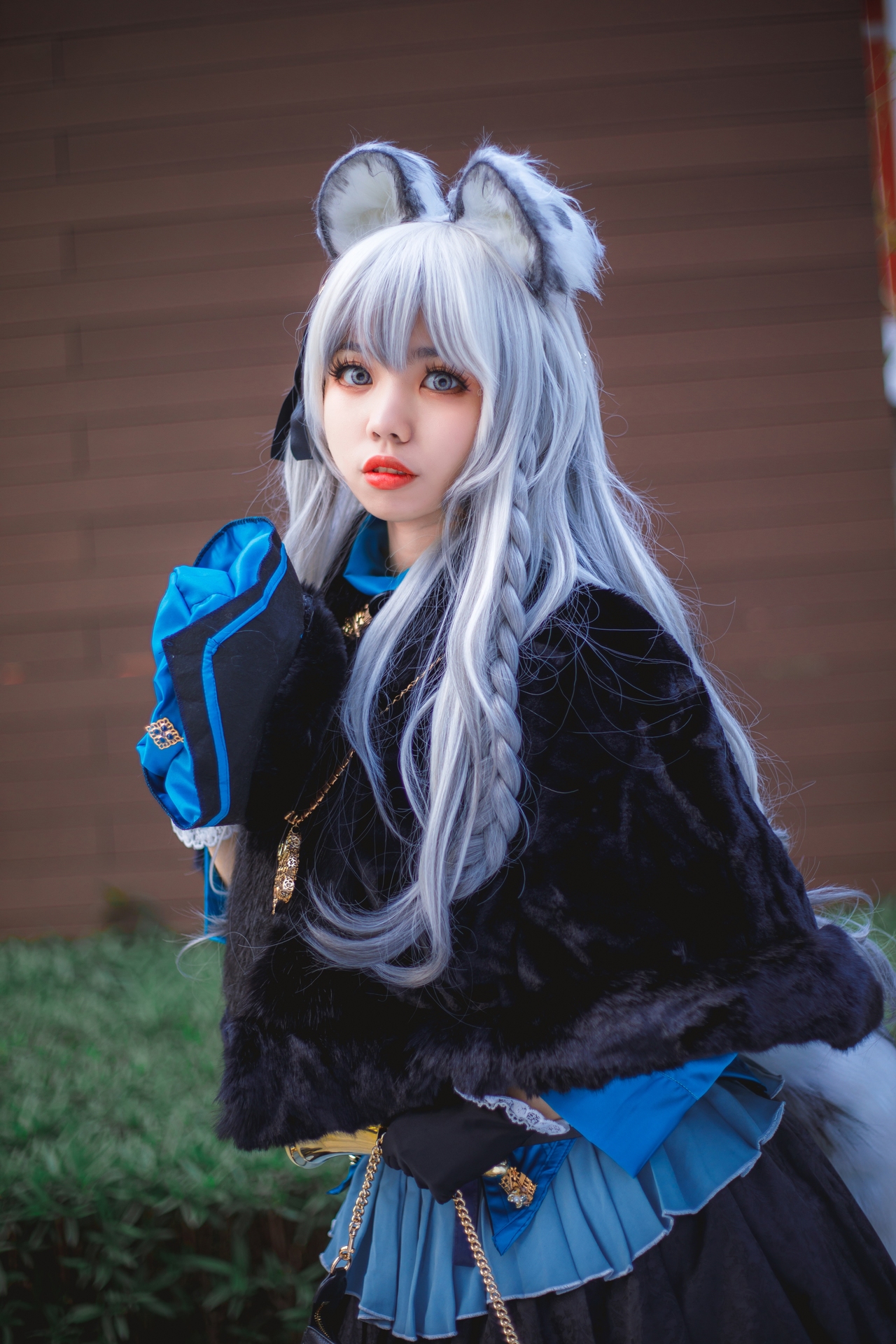 明日方舟初雪开斯特之霜cosplay