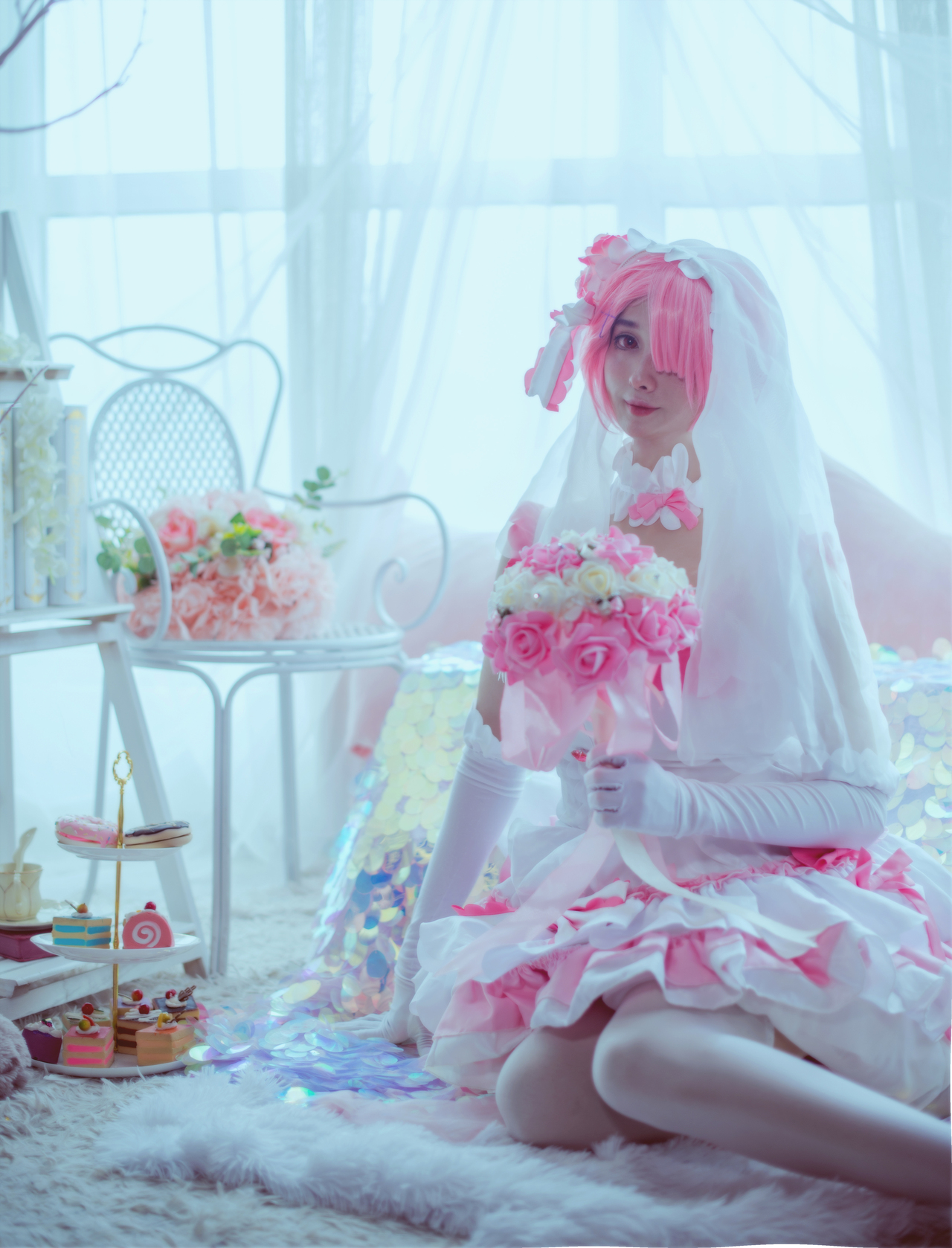 从零开始的异世界生活 拉姆花嫁cosplay