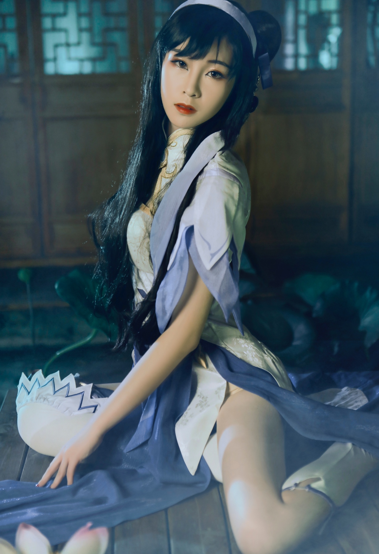 王者荣耀西施同人旗袍cosplay